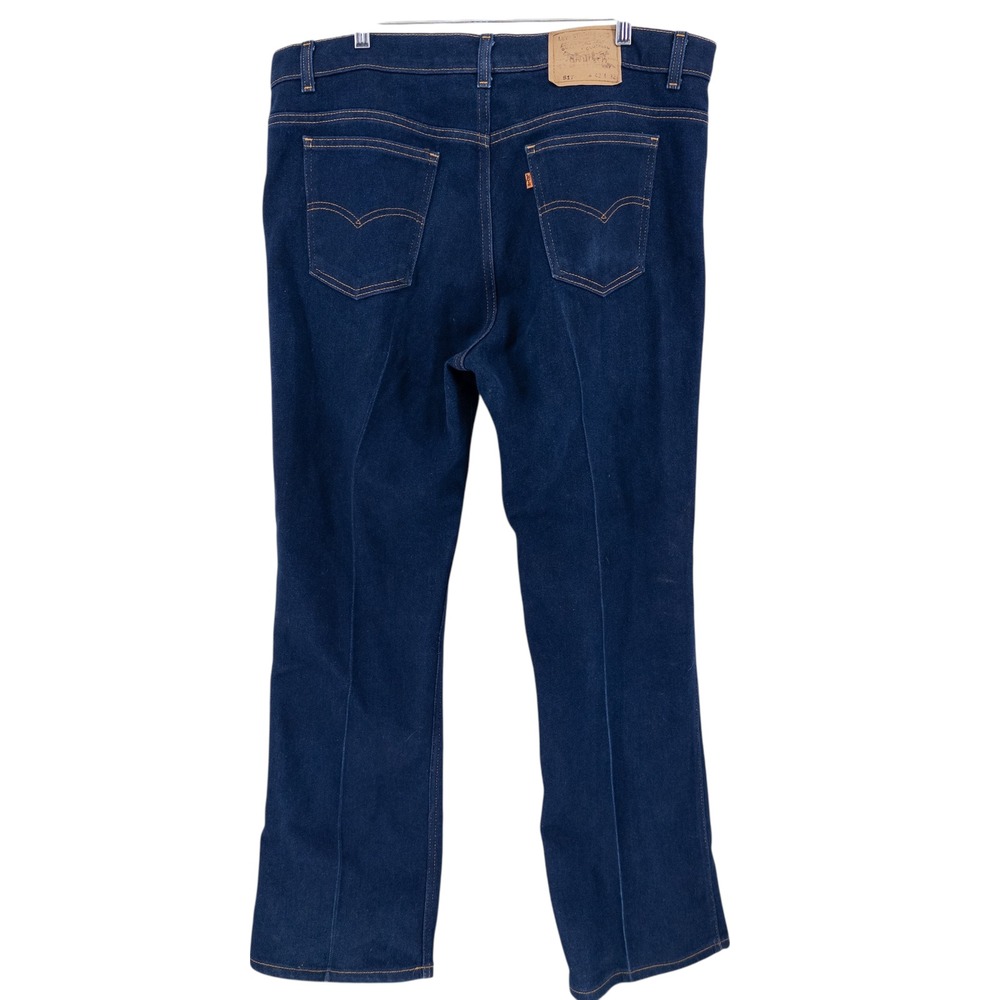 Vintage Levi's Jeans‎ Men's 42x32 Dark Blue 517 Denim Bootcut Orange Tab USA 90s - Picture 5 of 16